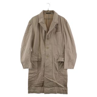 ヨウジヤマモト(Yohji Yamamoto)のYohji Yamamoto POUR HOMME ヨウジヤマモト プールオム 22SS DYEING COTTON TWILL LONG JACKET 綿ツイルドクターコート ベージュ HG-J56-037(フライトジャケット)