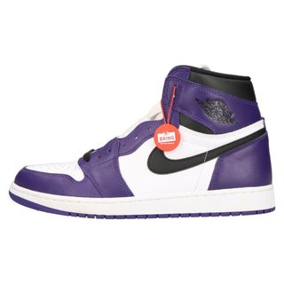 ナイキ(NIKE)のNIKE ナイキ AIR JORDAN 1 RETRO HIGH OG COURT PURPLE エアジョーダン1 コートパープル ハイカットスニーカー US12/30cm 555088-500(スニーカー)