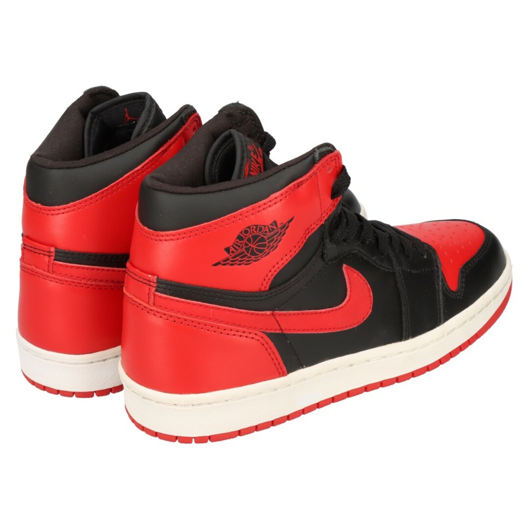 NIKE ナイキ 【観賞用】2001年製 AIR JORDAN 1 RETRO HIGH BRED 136066-061 エアジョーダン1レトロ ブレッドハイカットスニーカーシューズ US9.5/27.5cm ブラック/レッド295センチワイズ