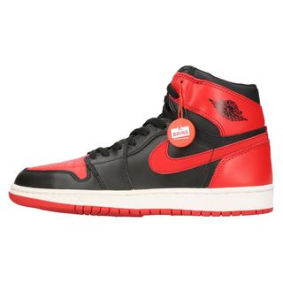 ナイキ(NIKE)のNIKE ナイキ 2001年製 AIR JORDAN 1 RETRO HIGH BRED エアジョーダン1レトロ ブレッドハイカットスニーカー ブラック/レッド US9/27.0cm 136066-061(スニーカー)