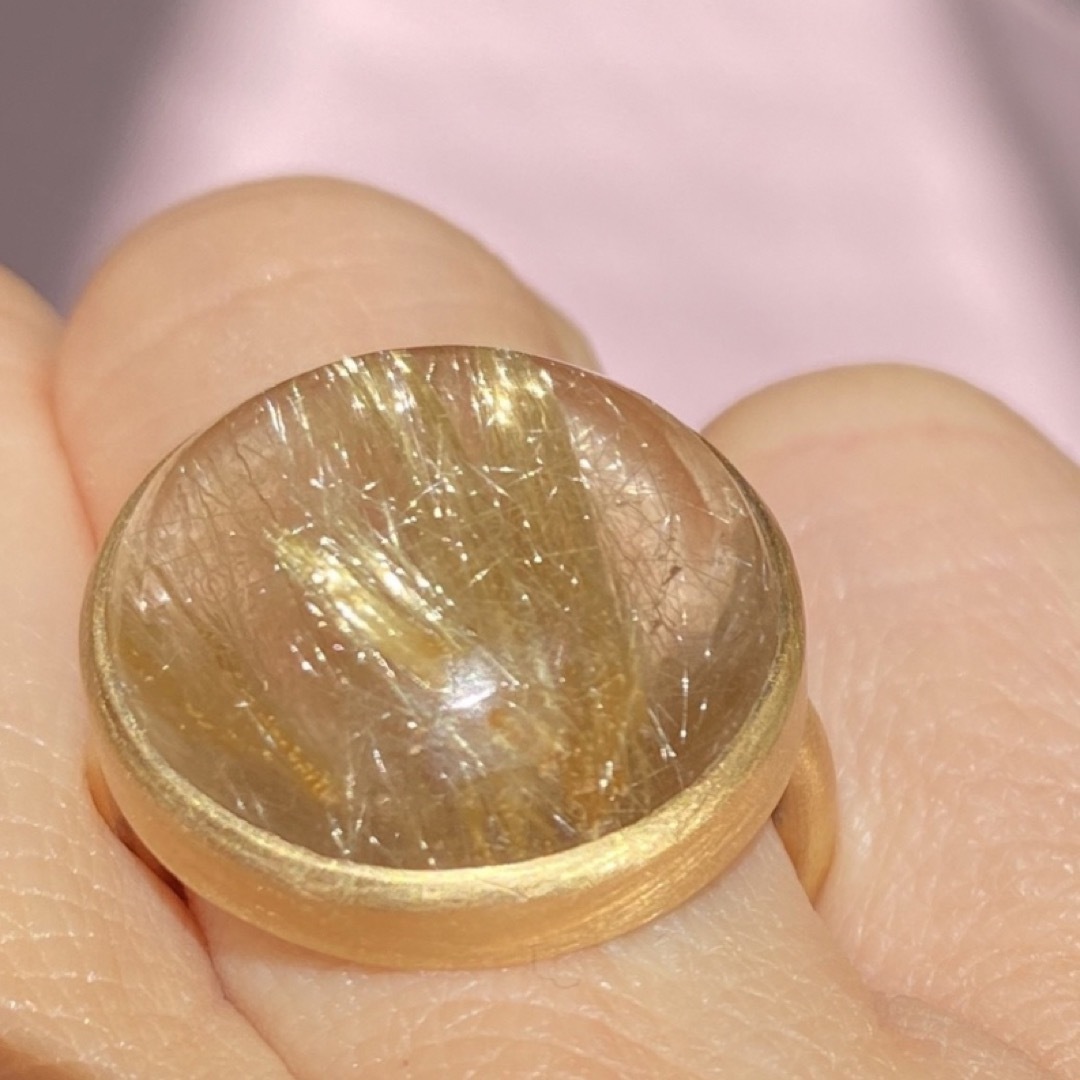 ゴールデンルチルk10ゴールドリング検索マリーエレーヌ インドジュエリー  レディースのアクセサリー(リング(指輪))の商品写真
