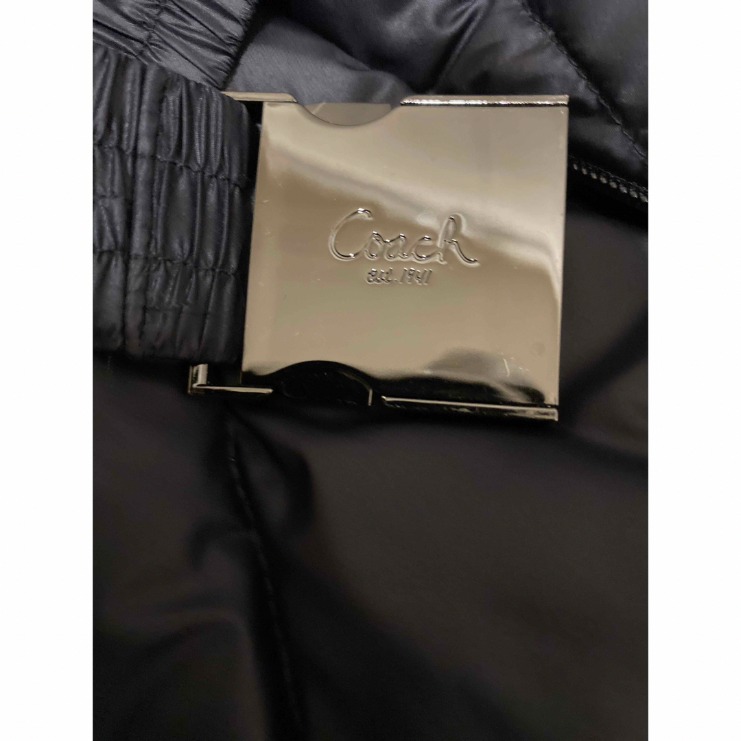 COACH(コーチ)のCOACH   ダウンコート　ロング　ベルト、ラクーンファー　上質 レディースのジャケット/アウター(ダウンコート)の商品写真