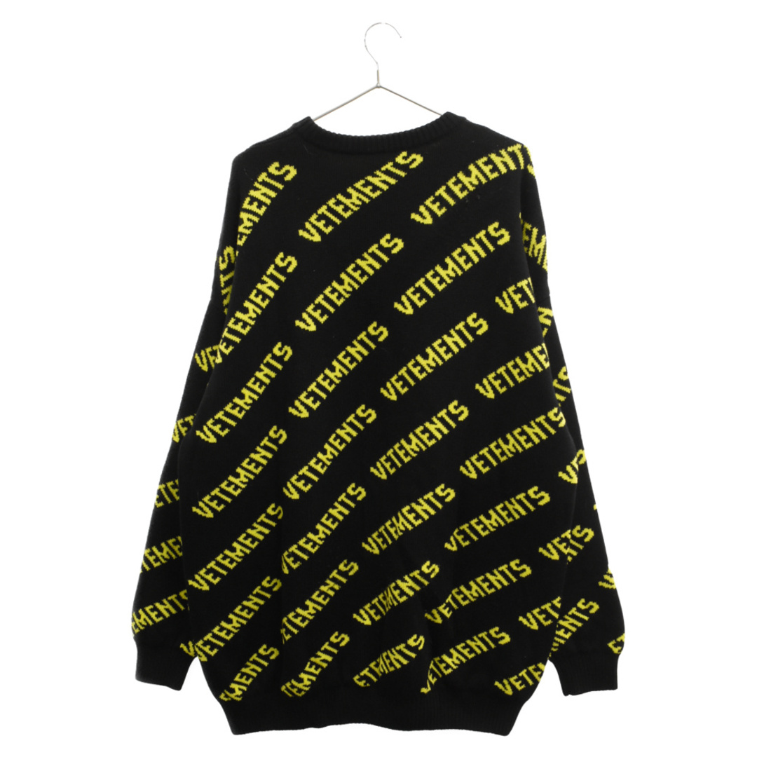 vetements  21aw  総柄 ロゴ  ニット