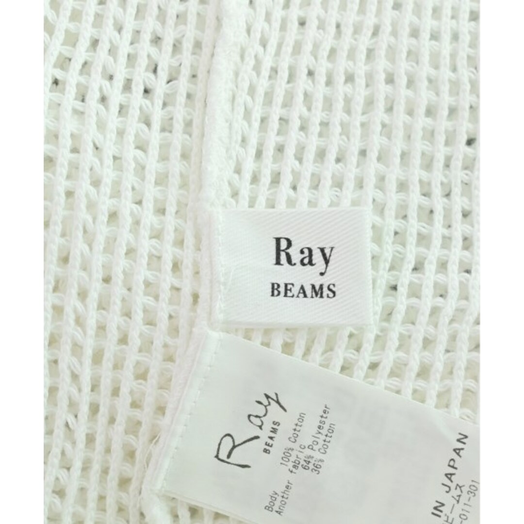 Ray BEAMS(レイビームス)のRay Beams レイビームス ベスト/ノースリーブ -(S位) 白 【古着】【中古】 レディースのトップス(ベスト/ジレ)の商品写真