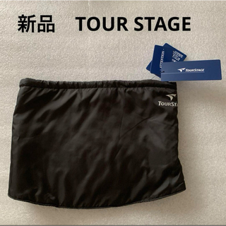 ツアーステージ(TOURSTAGE)の新品‼︎ツアーステージ 中綿ネックウォーマー 裏フリース ブラック　ゴルフ(ネックウォーマー)