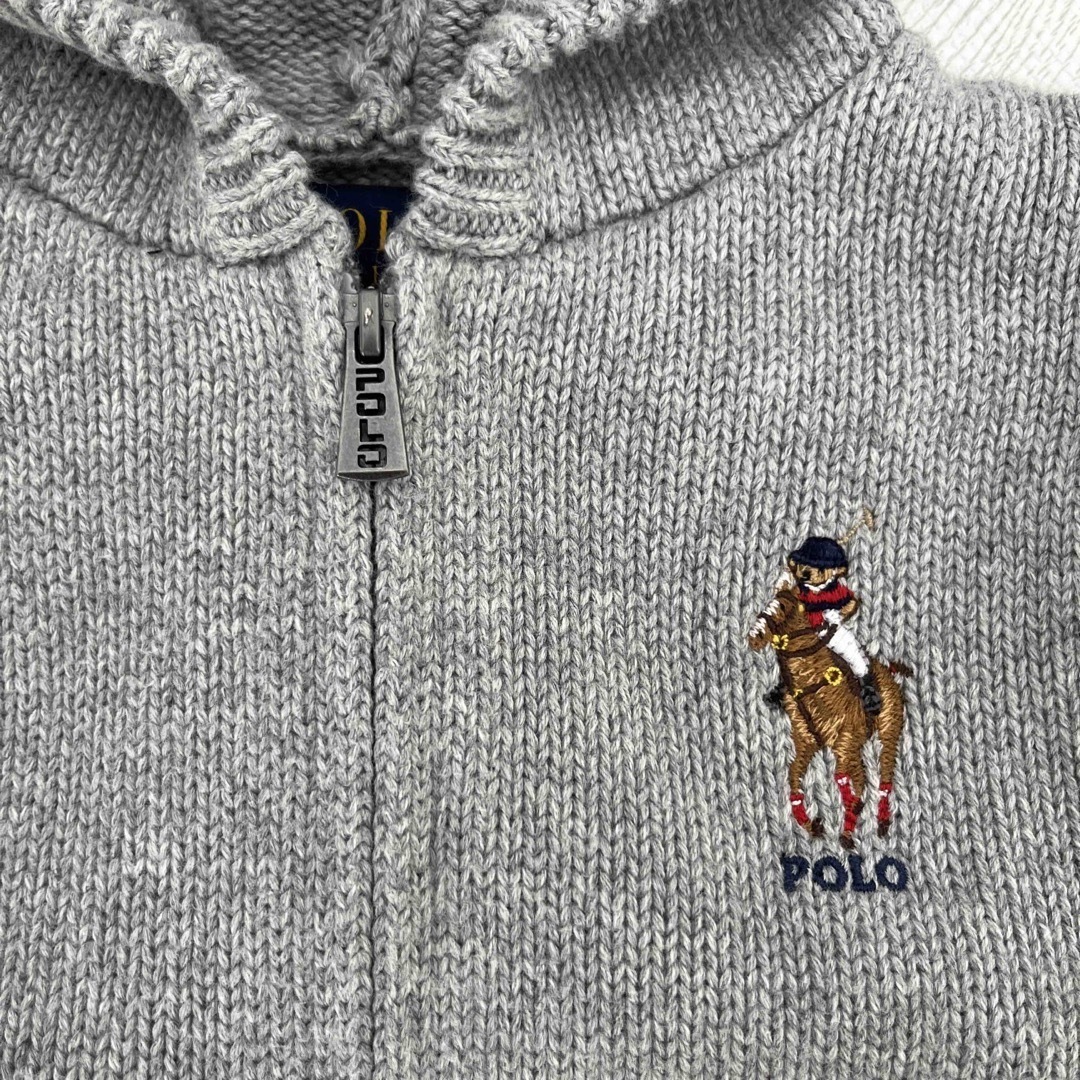 POLO RALPH LAUREN - Polo ベア コットン フルジップ セーター POLO RALPH LAUREN - Polo ベア コットン フルジップ セーター