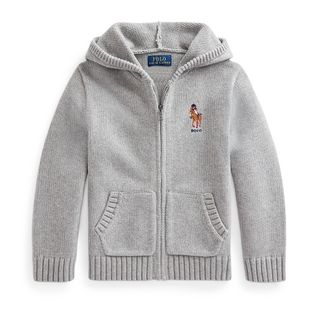 ポロラルフローレン(POLO RALPH LAUREN)のPolo ベア コットン フルジップ セーター　ポロベア　ニットパーカー (ニット)