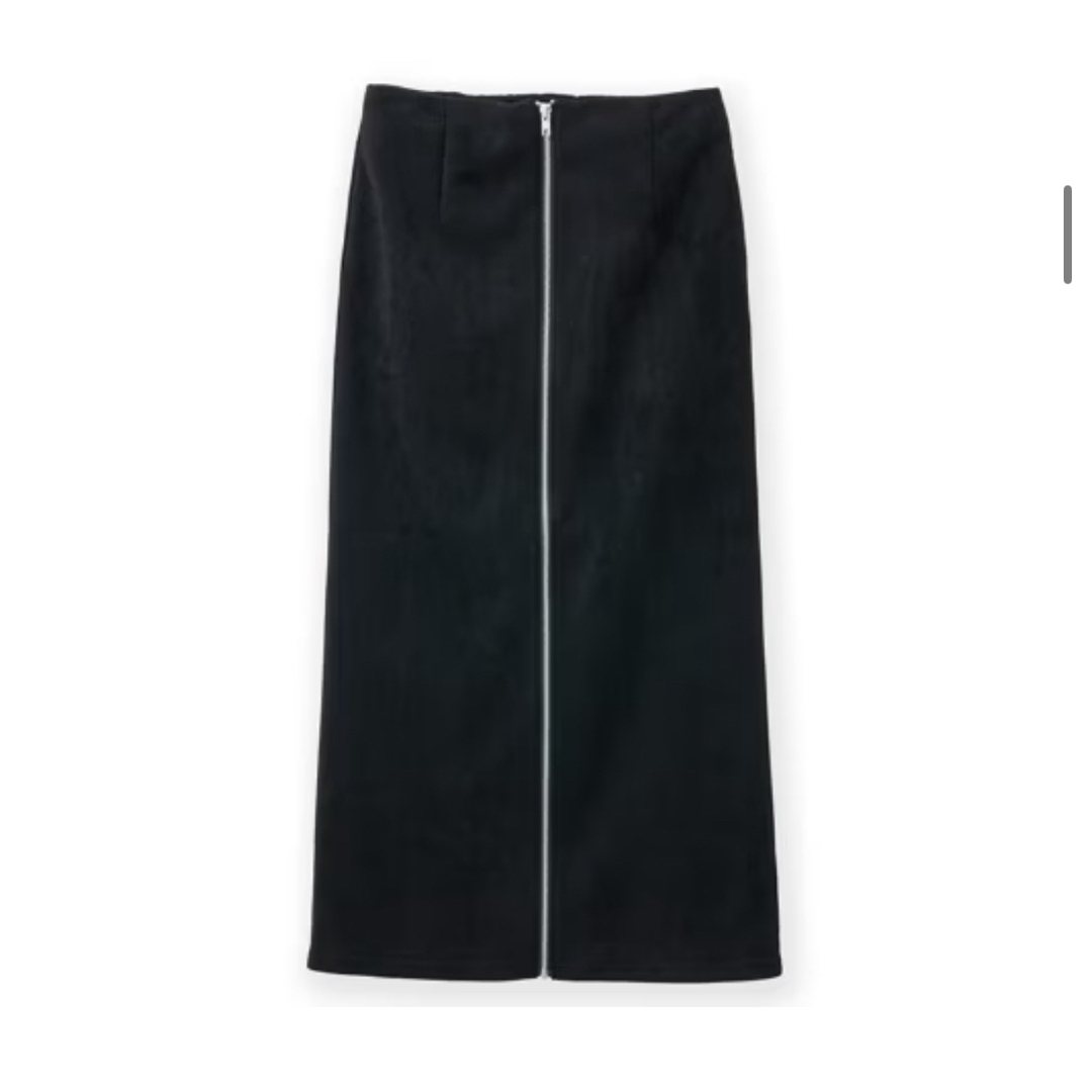 しまむら(シマムラ)のしまむら×megumi スエードジップナロースカート M 新品タグ付き レディースのスカート(ロングスカート)の商品写真