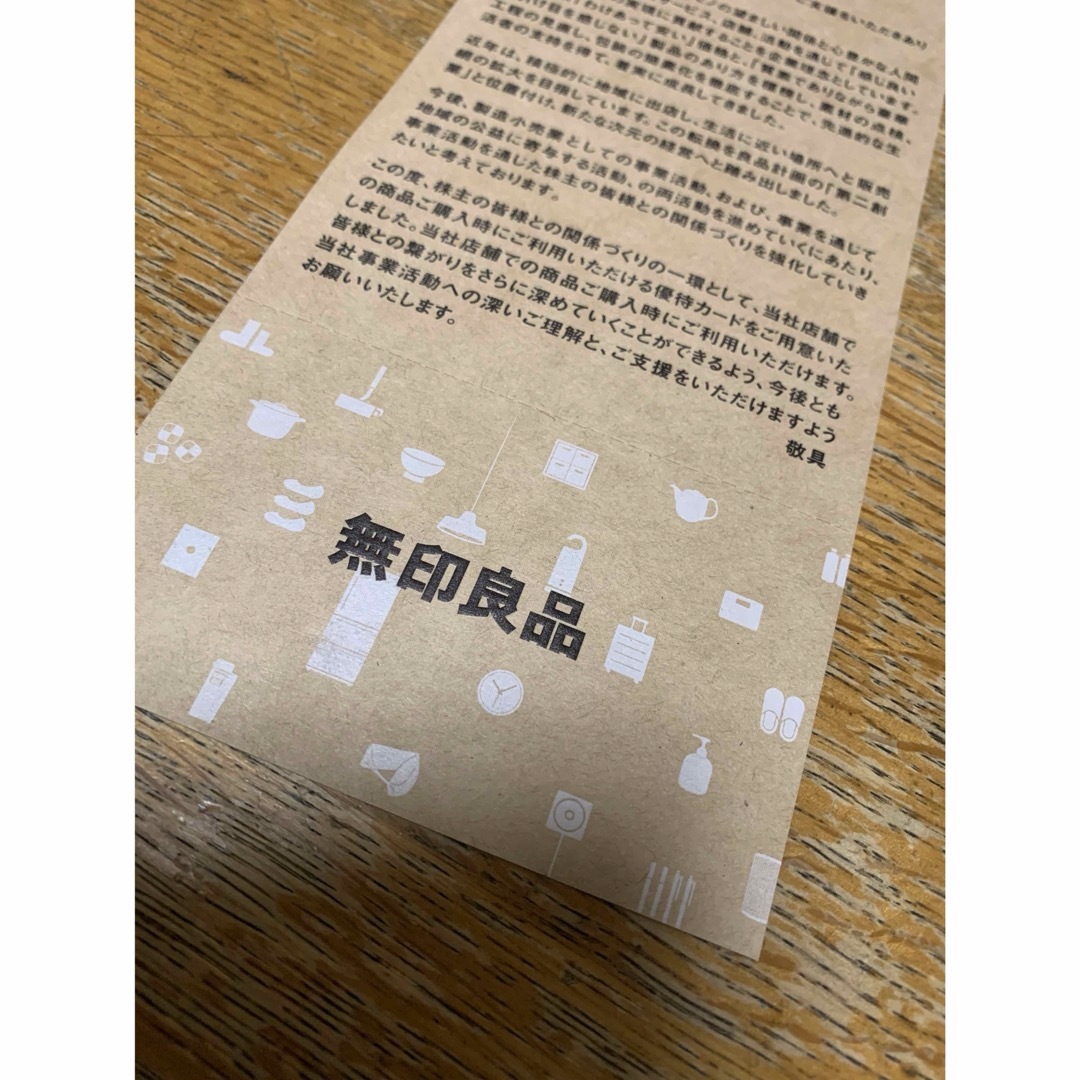 MUJI (無印良品)(ムジルシリョウヒン)の無印良品　割引券 チケットの優待券/割引券(ショッピング)の商品写真