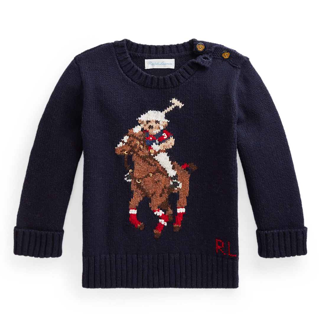 Ralph Lauren(ラルフローレン)のラルフローレン　Polo ベア & Big Pony セーター　 キッズ/ベビー/マタニティのベビー服(~85cm)(ニット/セーター)の商品写真