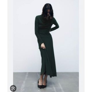 ザラ(ZARA)のZara フルイドスカート　L(ロングスカート)