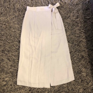 ロイスクレヨン(Lois CRAYON)のロイスクレヨン  ラップスカート　サイドリボン　巻きスカート　M 日本製(ロングスカート)