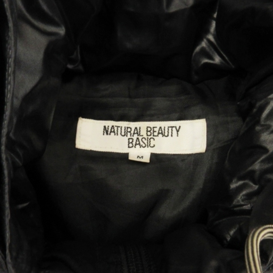 NATURAL BEAUTY BASIC(ナチュラルビューティーベーシック)のナチュラルビューティーベーシック ダウンジャケット ブラック M ■ECS レディースのジャケット/アウター(ダウンジャケット)の商品写真
