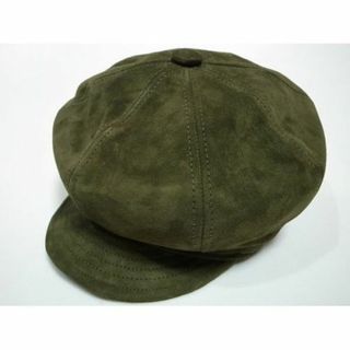 ニューヨークハット(NEW YORK HAT)のUSA製ニューヨークハットSuede Spitfireスウェード革オリーブM新品(キャスケット)