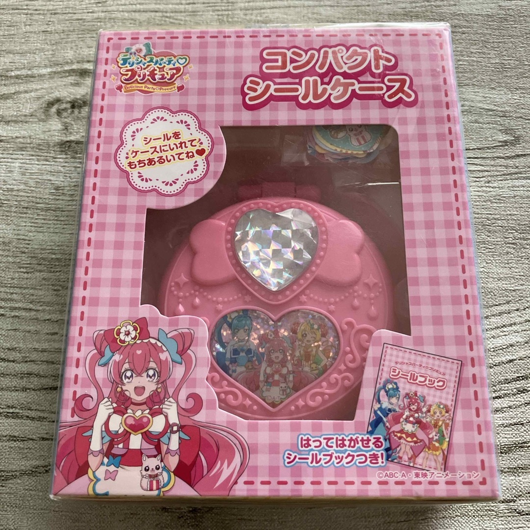 Sunstar Stationery(サンスターブング)のデリシャスパーティー　プリキュア　コンパクト　シールケース エンタメ/ホビーのおもちゃ/ぬいぐるみ(キャラクターグッズ)の商品写真