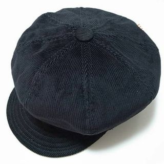 ニューヨークハット(NEW YORK HAT)のUSA製ニューヨークハットCorduroy Spitfireコーデュロイ黒L新品(キャスケット)