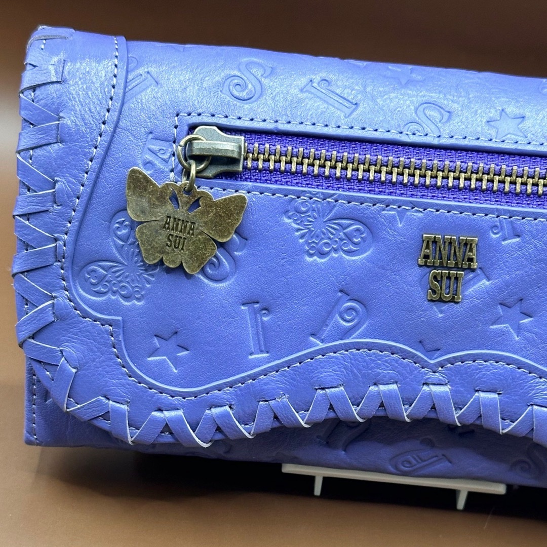 ANNA SUI(アナスイ)の新品★ANNA SUIベロニカ財布パープル★アナスイ長財布 メンズのファッション小物(長財布)の商品写真