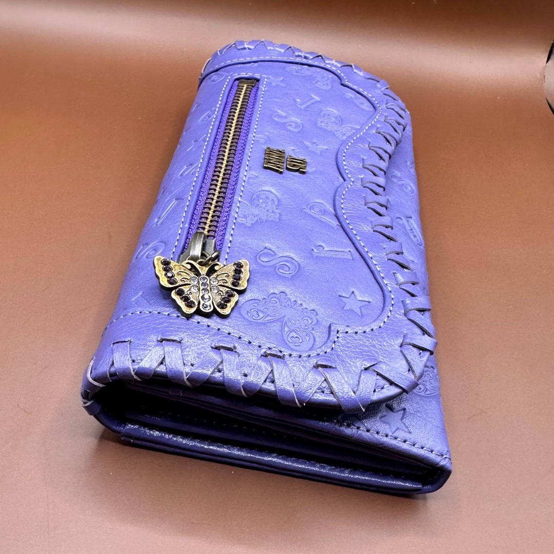 ANNA SUI - 新品☆ANNA SUIベロニカ財布パープル☆アナスイ長 ANNA SUI - 新品☆ANNA SUIベロニカ財布パープル☆アナスイ長