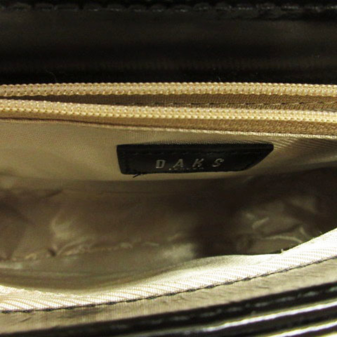 DAKS(ダックス)のダックス DAKS ショルダーバッグ ハンド 2WAY ブラック 240202E レディースのバッグ(ショルダーバッグ)の商品写真