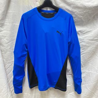 プーマ(PUMA)の新品未使用品　PUMA プーマ　Lサイズ　長袖Tシャツ　吸汗速乾　青(Tシャツ/カットソー(七分/長袖))