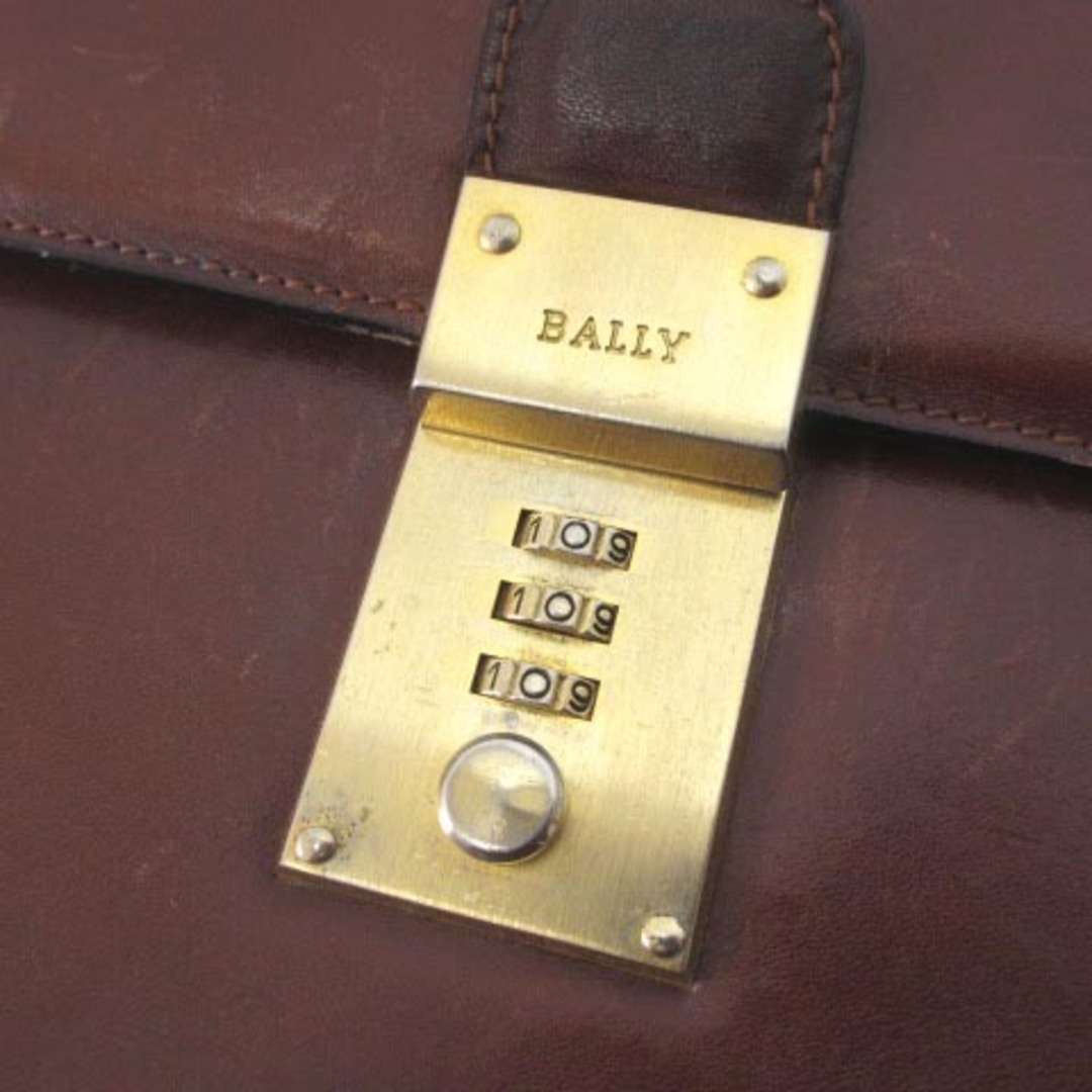 Bally(バリー)のバリー ブリーフケース ビジネスバッグ レザー ナンバーロック式 ブラウン 茶 メンズのバッグ(ビジネスバッグ)の商品写真