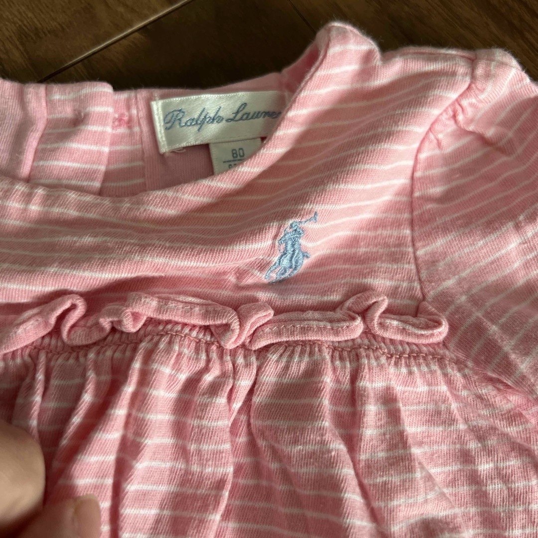 POLO RALPH LAUREN(ポロラルフローレン)のPOLO ラルフローレン 上下セットアップ 80 キッズ/ベビー/マタニティのベビー服(~85cm)(シャツ/カットソー)の商品写真