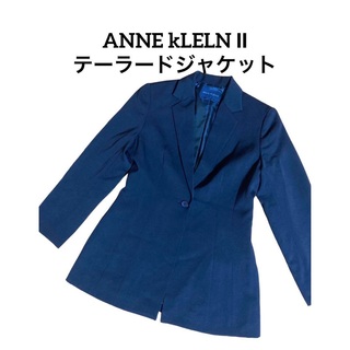 アンクライン(ANNE KLEIN)のANNE KLEINアンクライン テーラードジャケット 紺 かっこいいM(テーラードジャケット)