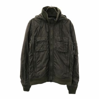 アルファインダストリーズ(ALPHA INDUSTRIES)のアルファインダストリーズ ナイロン ミリタリージャケット M カーキ系 ALPHA INDUSTRIES INC メンズ 古着 【240203】(ミリタリージャケット)