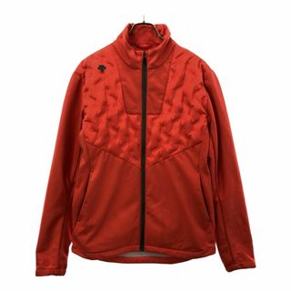 デサント(DESCENTE)のデサント ウィルドダウン ゴルフ 裏フリース ダウンジャケット Ｌ オレンジ DESCENTE メンズ 古着 【240203】(ウエア)