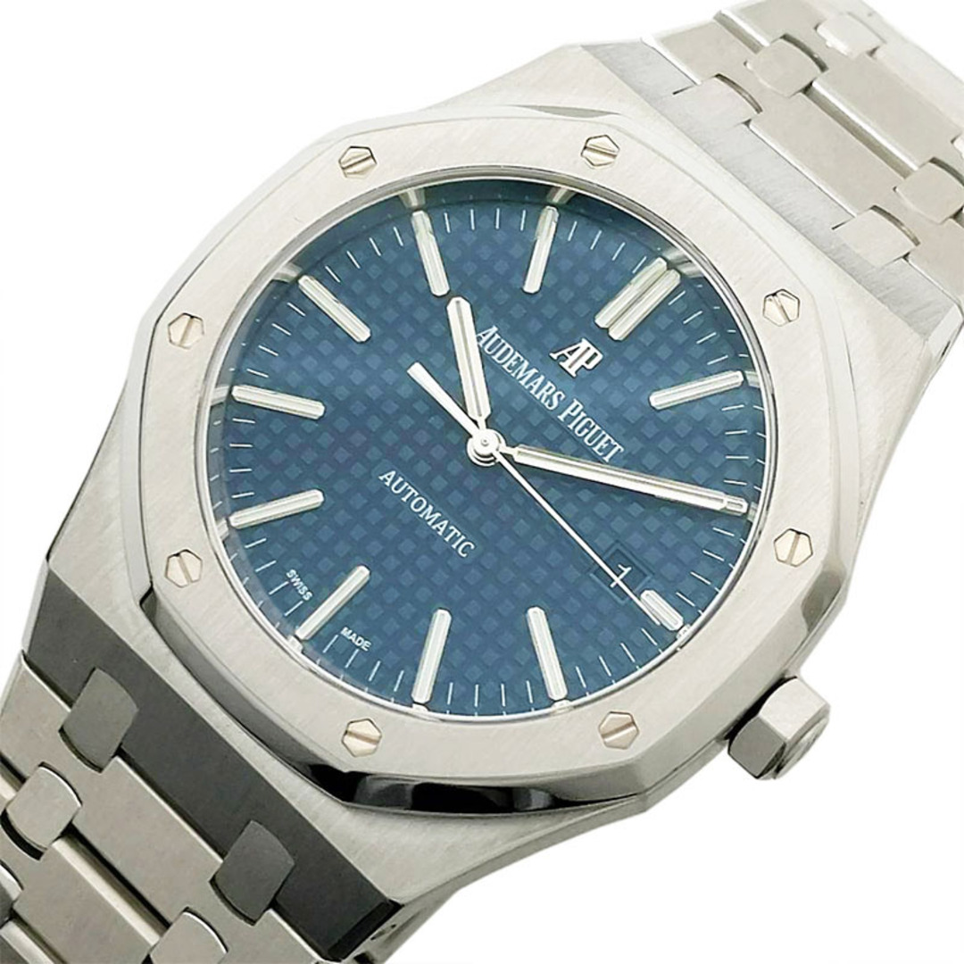 AUDEMARS PIGUET(オーデマピゲ)の　オーデマ・ピゲ AUDEMARS PIGUET ロイヤルオーク ブルー文字盤 15400ST.OO.1220ST.03 SS 自動巻き メンズ 腕時計 メンズの時計(その他)の商品写真