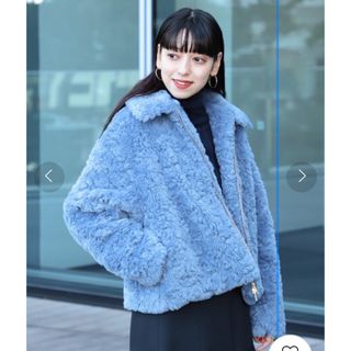 Demi-Luxe BEAMS - 【Demi-Luxe BEAMS】ファーコート/ボアコート（ブラック）