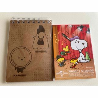 スヌーピー(SNOOPY)の新品　企業ノベルティ　からあげクンメモ帳　スヌーピーメモ用紙　(ノート/メモ帳/ふせん)