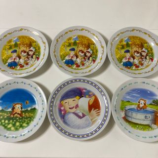 世界名作劇場　フランダースの犬　ラスカル　プレート　皿　6枚(食器)
