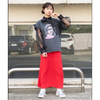 フリークスストア(FREAK'S STORE)のFREAK'S STORE カラージョーゼットスカート(ロングスカート)