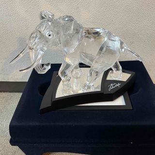 大人気新品 SWAROVSKI - 854407の通販|ラクマ 『エレファント』 SCS会員2006年度限定作品 スワロフスキー 置物