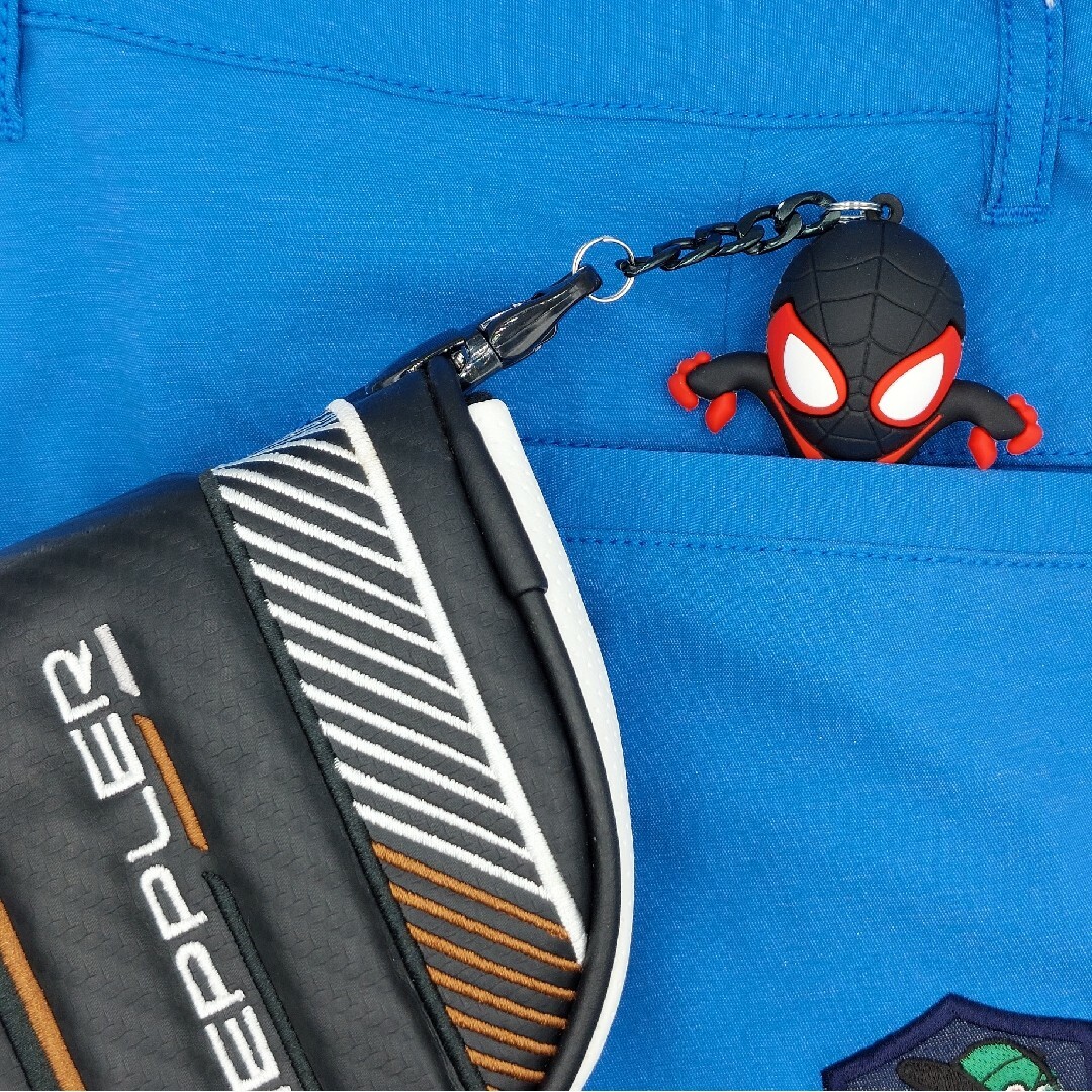 ❇️ブラックスパイダーマン✨ブラックチェーン❇️パターカバーキャッチャー スポーツ/アウトドアのゴルフ(その他)の商品写真