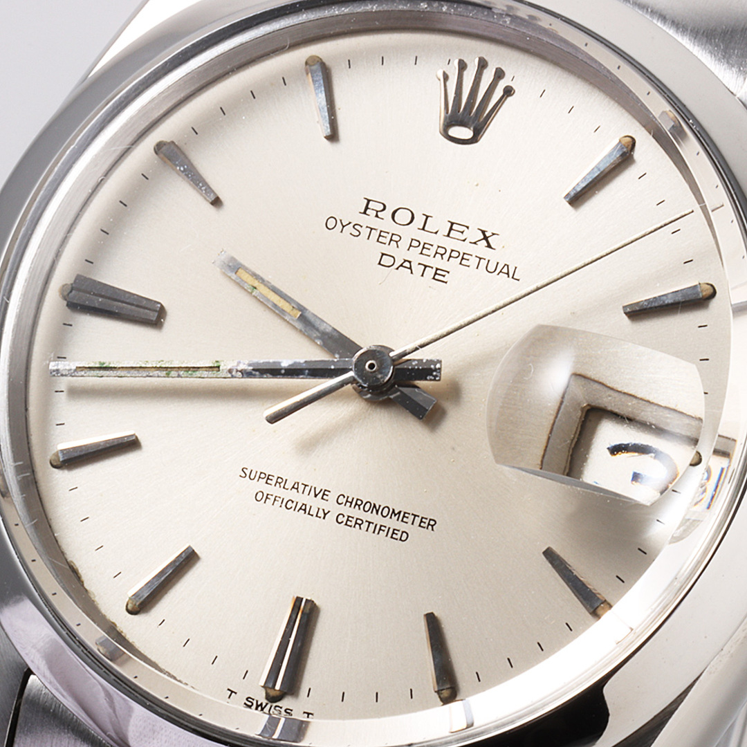 ROLEX(ロレックス)のロレックス オイスターパーペチュアル デイト 1500 シルバー バー 14番 メンズ アンティーク 腕時計 メンズの時計(腕時計(アナログ))の商品写真