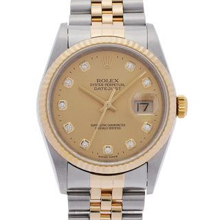 ロレックス(ROLEX)のロレックス  デイトジャスト 10Pダイヤ 腕時計(腕時計(デジタル))