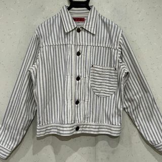 エビス(EVISU)の＊YAMANE ストライプ 1st タイプ バックシンチ ジャケット 38(ブルゾン)