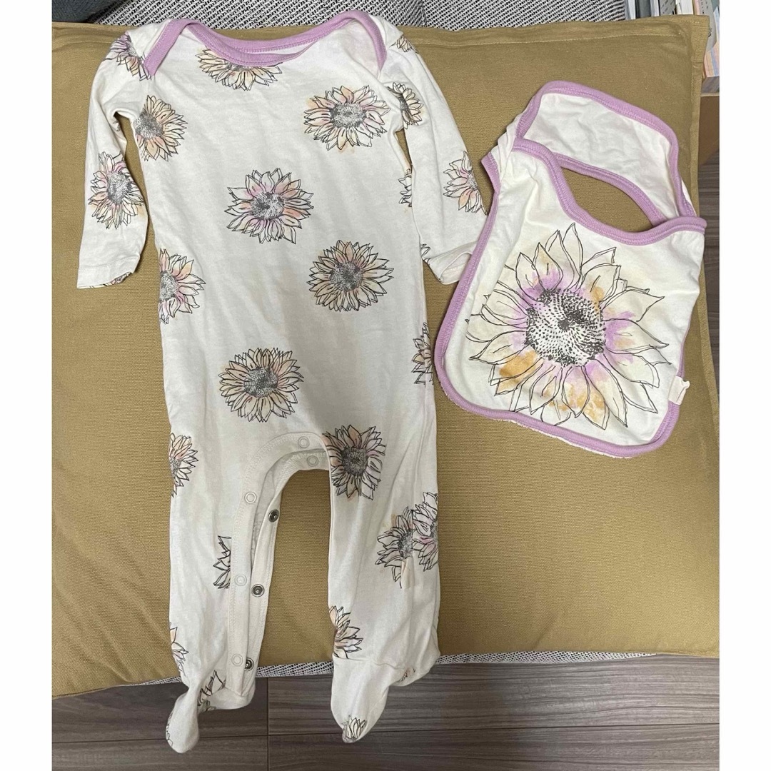 BURT'S BEES(バーツビーズ)のオーガニックコットン　BURT’S BEES BABY キッズ/ベビー/マタニティのベビー服(~85cm)(ロンパース)の商品写真