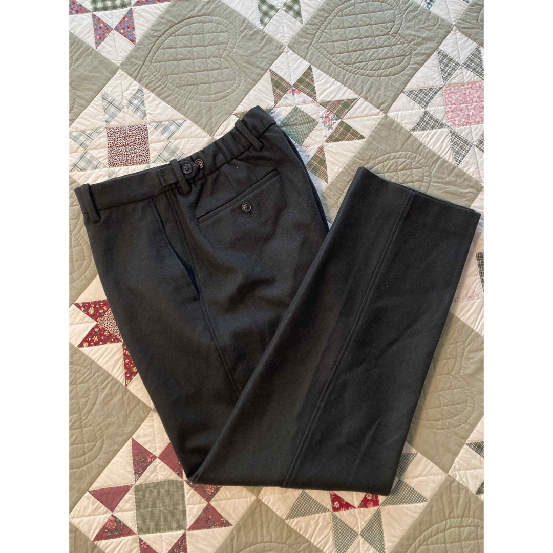 UNIQLO(ユニクロ)のメンズ UNIQLO ウールブレンドイージーパンツSブラック メンズのパンツ(スラックス)の商品写真