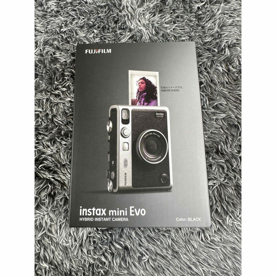 富士フイルム(フジフイルム)の富士フイルム チェキ instax mini Evo ブラック スマホ/家電/カメラのカメラ(その他)の商品写真