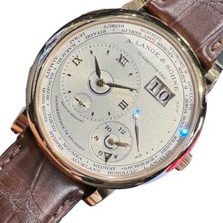 　ランゲ＆ゾーネ A.LANGE&SOHNE ランゲ1 タイムゾーン 136.032 アイボリー K18ピンクゴールド 手巻き メンズ 腕時計(その他)