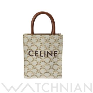 セリーヌ(celine)の中古 セリーヌ CELINE 194372BZK.01BC レディース ハンドバッグ ホワイト トリオンフ キャンバス /カーフ(ハンドバッグ)