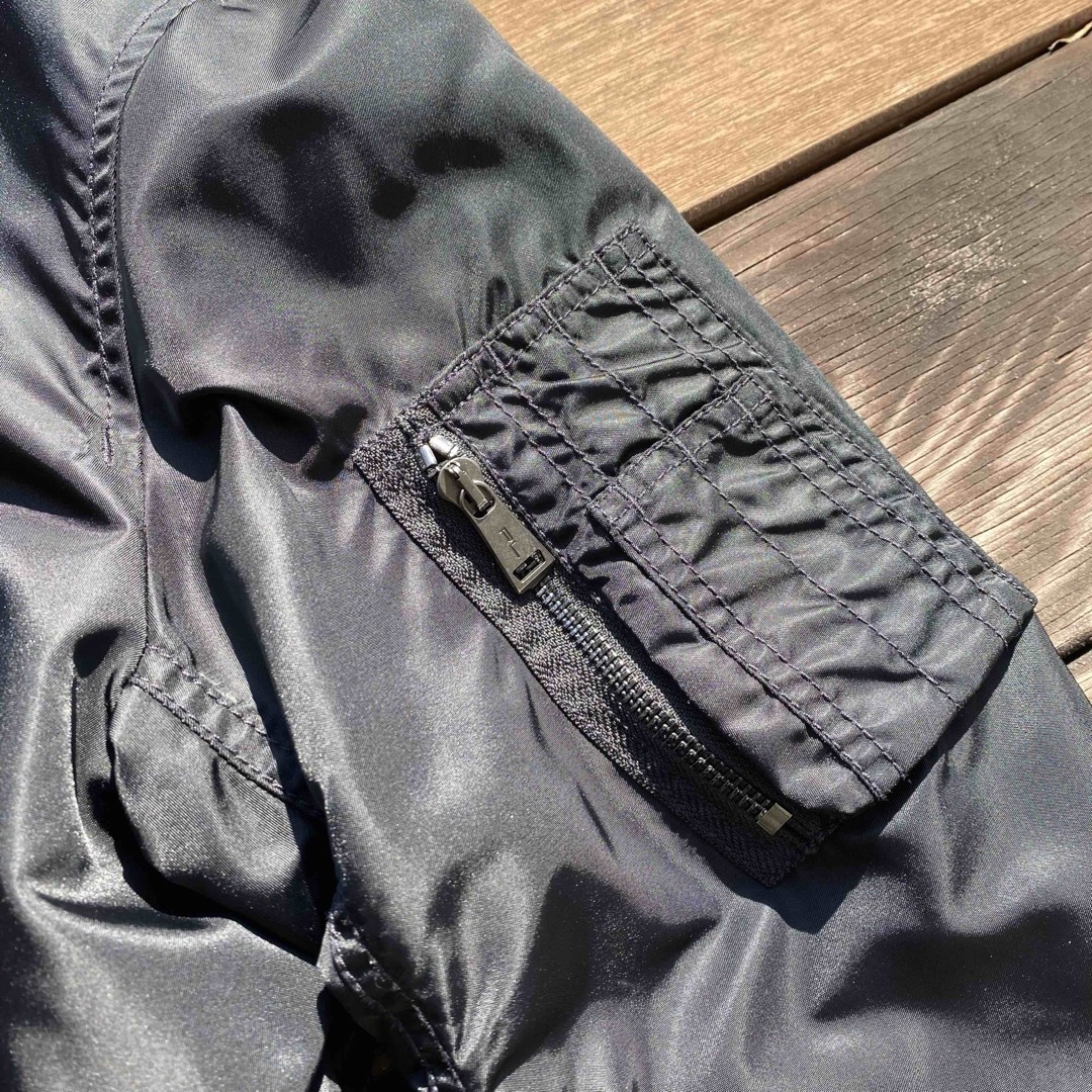 POLO RALPH LAUREN(ポロラルフローレン)のMA1  ブルゾン　ジャケット　ブラック メンズのジャケット/アウター(ブルゾン)の商品写真