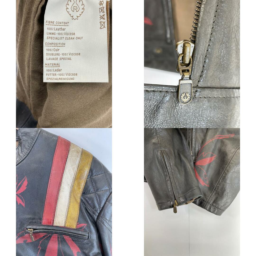 BELSTAFF(ベルスタッフ)のベルスタッフ BLACK PRINCE ヘンププリント シングルライダースジャケット L メンズのジャケット/アウター(ライダースジャケット)の商品写真