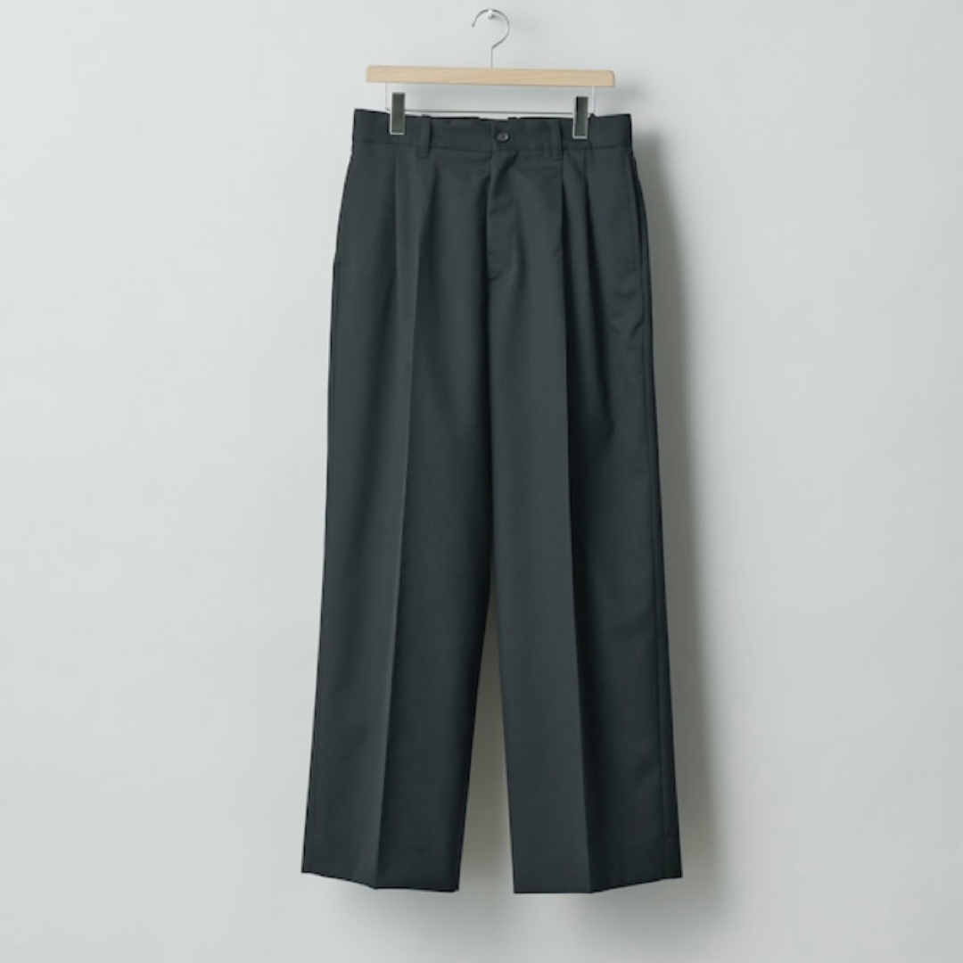 【stein】LONG WIDE TROUSERS "BLACK"スラックス