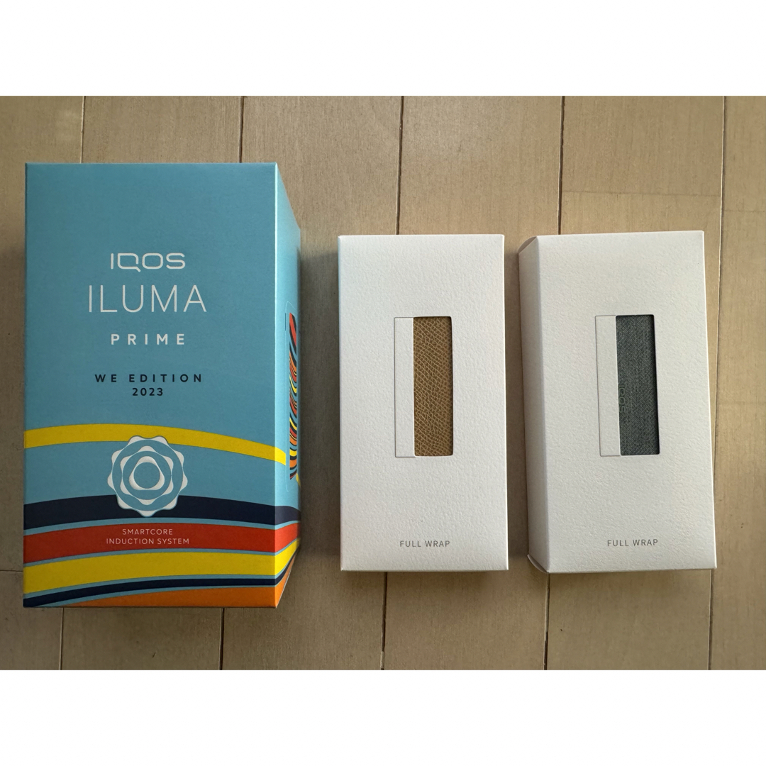 IQOS(アイコス)のiQOS ILUMA PRIME限定モデル＋フルラップカバー2個 未開封品 メンズのファッション小物(タバコグッズ)の商品写真