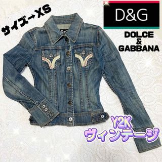 ドルチェアンドガッバーナ(DOLCE&GABBANA)のDOLCE&GABBANA D&G Y2K ヴィンテージ Gジャン XS(Gジャン/デニムジャケット)