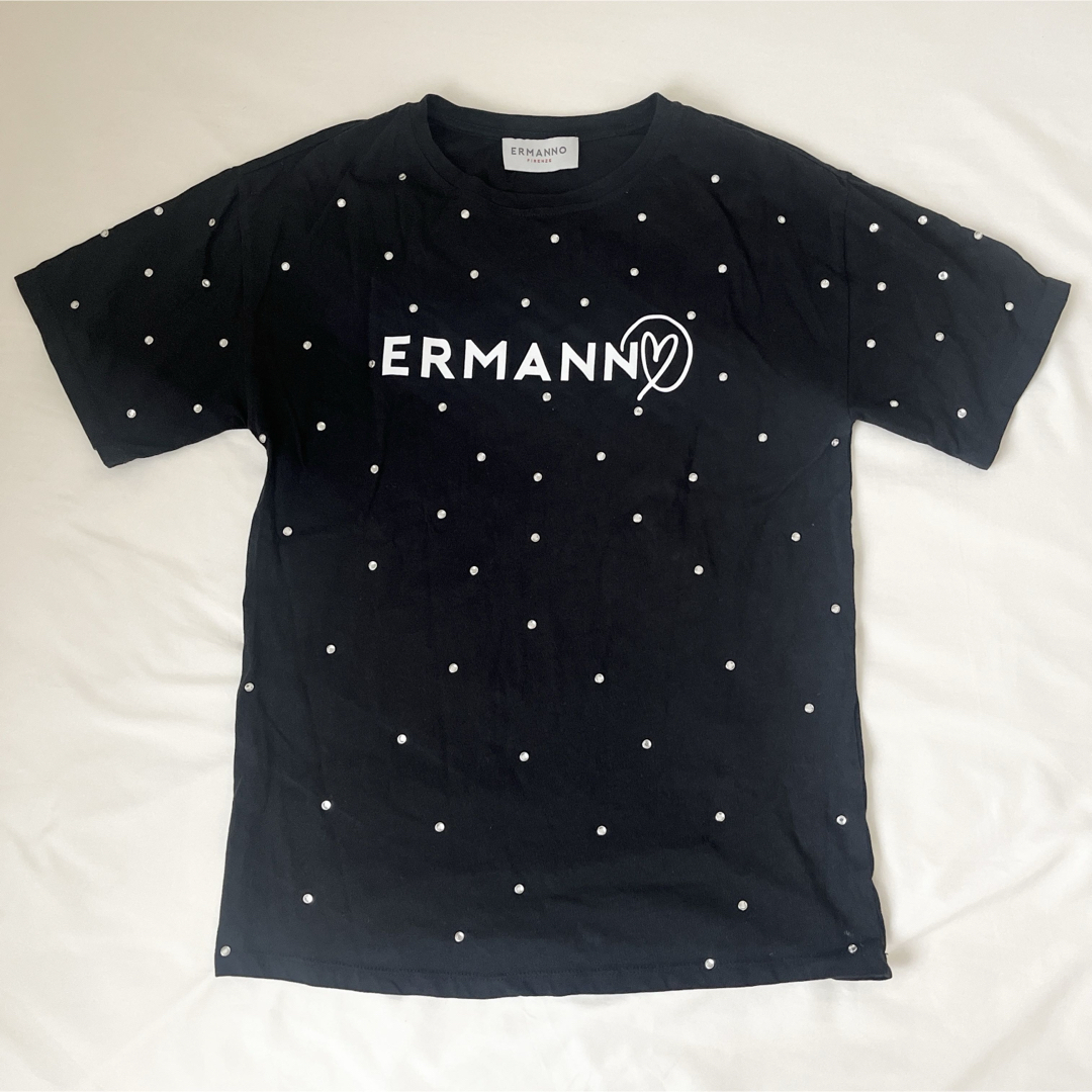 ERMANNO SCHERVINO(エルマンノシェルヴィーノ)のERMANNO FIRENZE / エルマンノフィレンツェ　ストーンTシャツ レディースのトップス(Tシャツ(半袖/袖なし))の商品写真